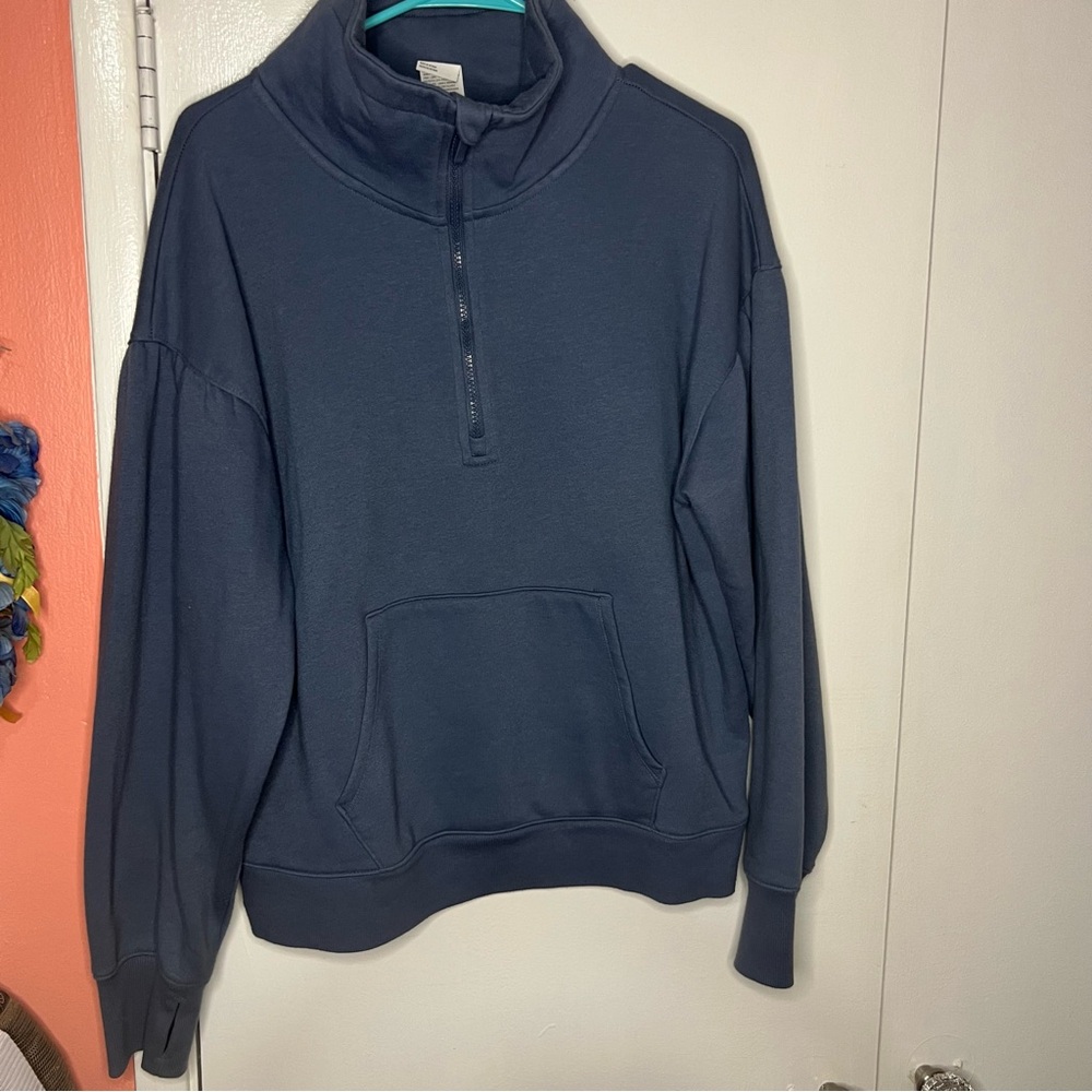 All in Motion Navy Blue Quarter-Zip Sweatshirt